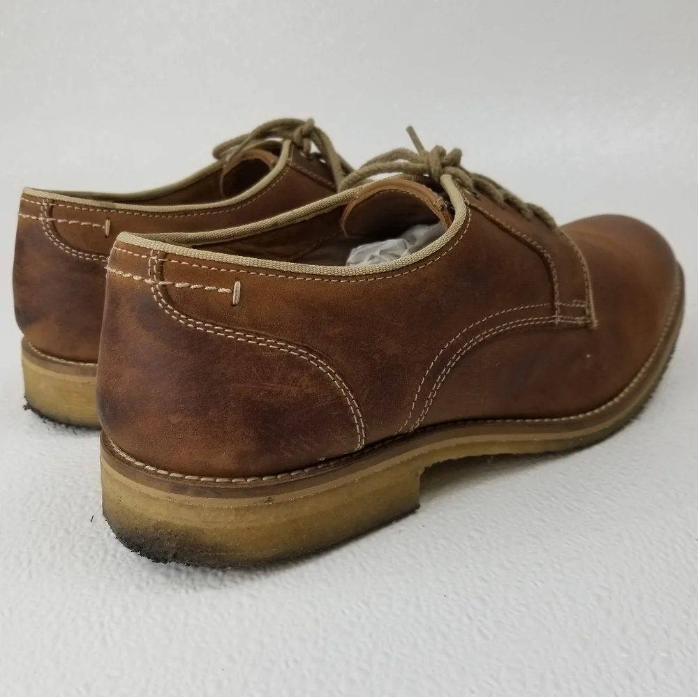 J & M Johnston and Murphy Men's Nubuck Leather Dress Shoes Footwear Sz 10 M